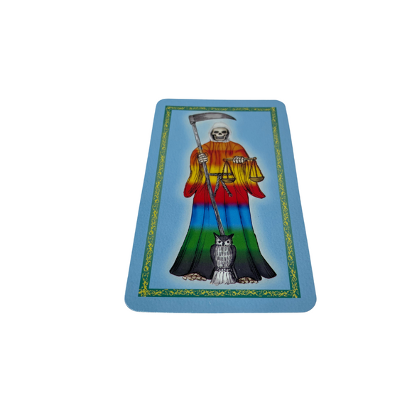 Santa Muerte 7 Color Prayer card