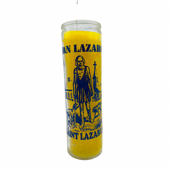 San Lazaro Veladora Amarilla / Saint Lazaruz Yellow Candle