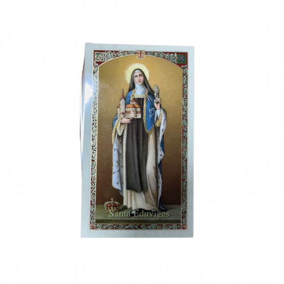 Santa Eduviges Oración / Hedwig of Silesia Prayer Card