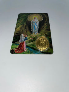 Lady of Lourdes Prayer Card